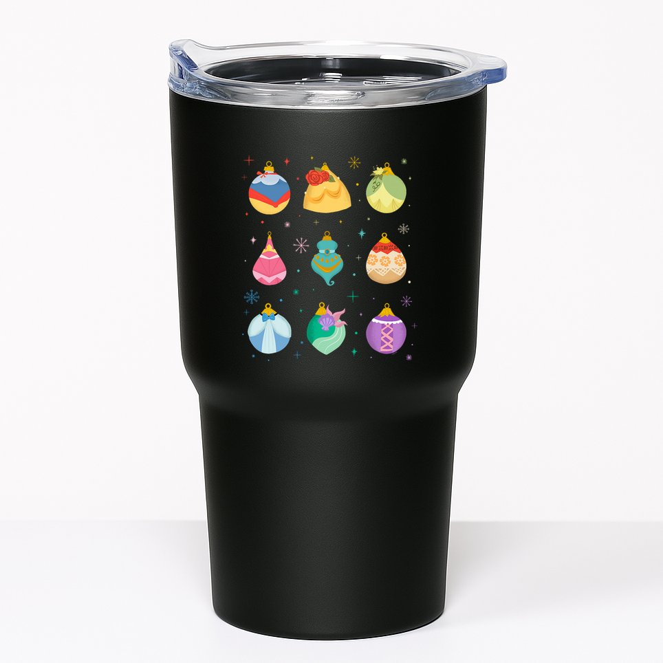 Princess Holiday Enchanting Christmas Ornaments Tumbler