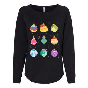 Princess Holiday Enchanting Christmas Ornaments Womens California Wash Sweatshirt