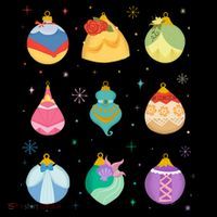 Princess Holiday Enchanting Christmas Ornaments Tank Top