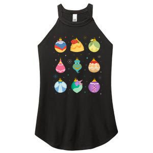 Princess Holiday Enchanting Christmas Ornaments Women's Perfect Tri Rocker Tank