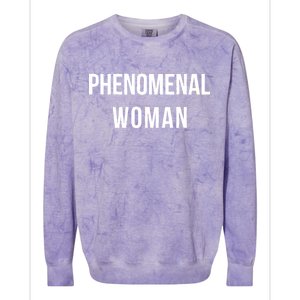 Phenomenal Woman Colorblast Crewneck Sweatshirt