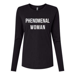 Phenomenal Woman Womens Cotton Relaxed Long Sleeve T-Shirt