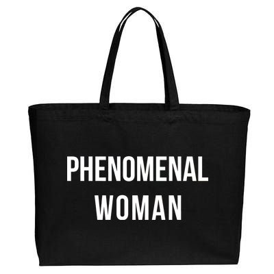 Phenomenal Woman Cotton Canvas Jumbo Tote