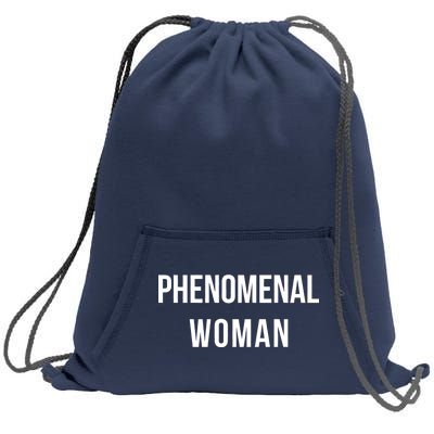 Phenomenal Woman Sweatshirt Cinch Pack Bag