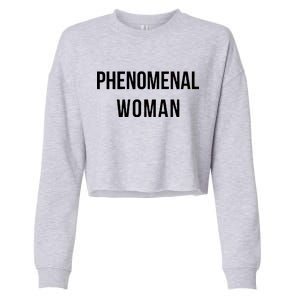 Phenomenal Woman Cropped Pullover Crew