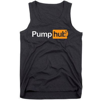 Pump Hub Funny Bodybuilding Weightlifting Tank Top