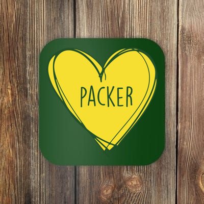 Packers Heart Football Team Touchdown Coaster