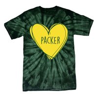 Packers Heart Football Team Touchdown Tie-Dye T-Shirt