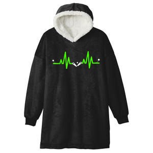 Pinball Heartbeat Flipper ECG Pulse Line Hooded Wearable Blanket