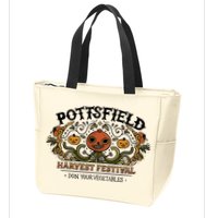 Pottsfield Harvest Festival , Don Your Vegetables , Over The Garden Wall Zip Tote Bag