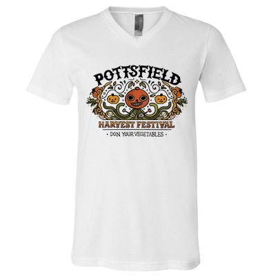 Pottsfield Harvest Festival , Don Your Vegetables , Over The Garden Wall V-Neck T-Shirt