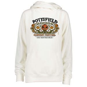 Pottsfield Harvest Festival Womens Funnel Neck Pullover Hood