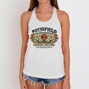 Pottsfield Harvest Festival Women's Knotted Racerback Tank