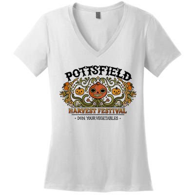 Pottsfield Harvest Festival Women's V-Neck T-Shirt