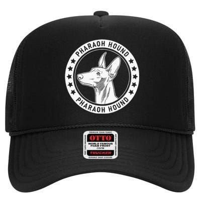 Pharaoh Hound Fan Design High Crown Mesh Back Trucker Hat