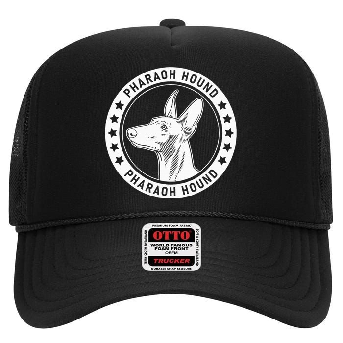 Pharaoh Hound Fan Design High Crown Mesh Back Trucker Hat