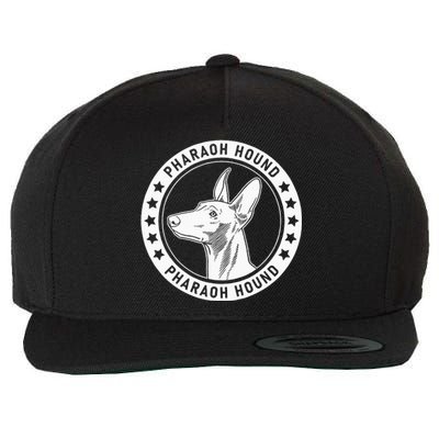 Pharaoh Hound Fan Design Wool Snapback Cap