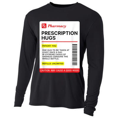 Prescription Hugs Funny Label Lazy Halloween Costume Party Cooling Performance Long Sleeve Crew