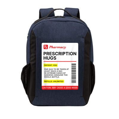 Prescription Hugs Funny Label Lazy Halloween Costume Party Vector Backpack