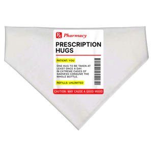 Prescription Hugs Funny Label Lazy Halloween Costume Party USA-Made Doggie Bandana