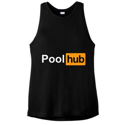 Pool Hub Funny Billiards Pool Player Ladies PosiCharge Tri-Blend Wicking Tank