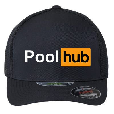 Pool Hub Funny Billiards Pool Player Flexfit Unipanel Trucker Cap