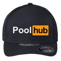 Pool Hub Funny Billiards Pool Player Flexfit Unipanel Trucker Cap
