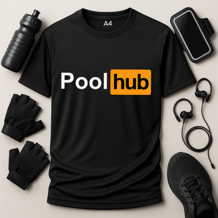 Pool Hub Funny Billiards Pool Player Performance Shirt