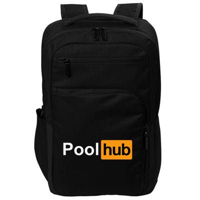 Pool Hub Funny Billiards Pool Player Impact Tech Backpack