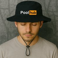 Pool Hub Funny Billiards Pool Player Bucket Hat