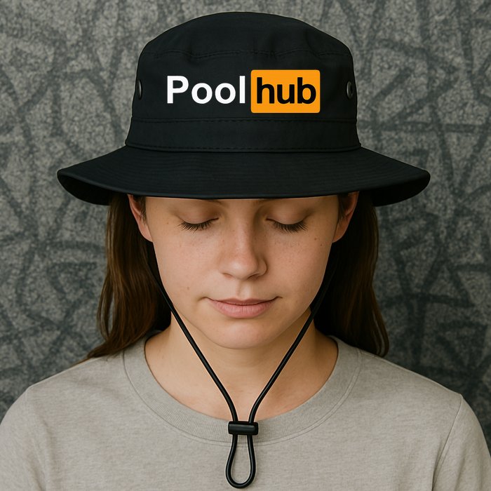 Pool Hub Funny Billiards Pool Player Bucket Hat