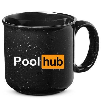 Pool Hub Funny Billiards Pool Player 15oz Campfire Ceramic Mug