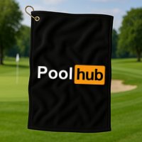 Pool Hub Funny Billiards Pool Player Golf Towel
