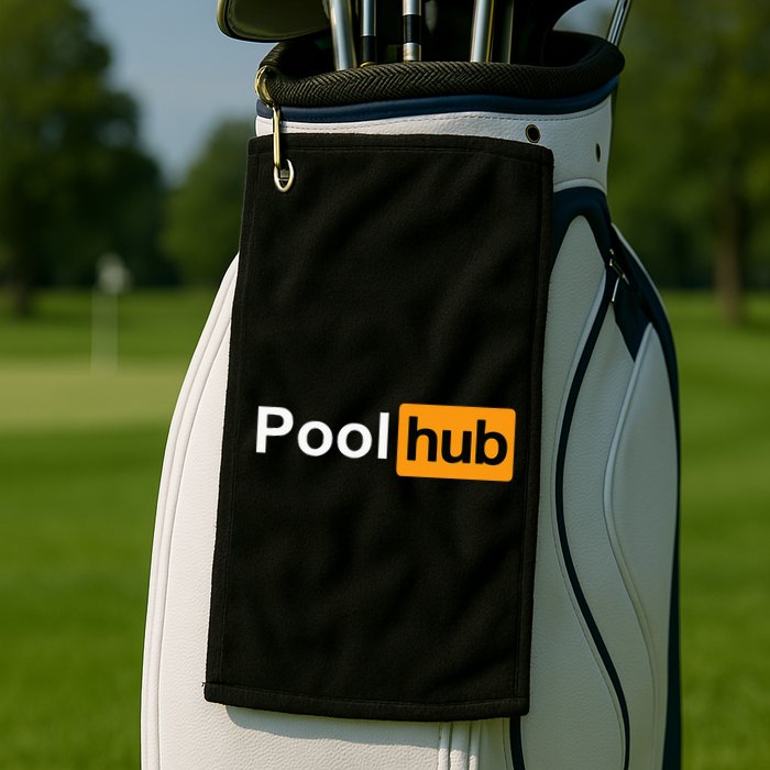 Pool Hub Funny Billiards Pool Player Golf Towel