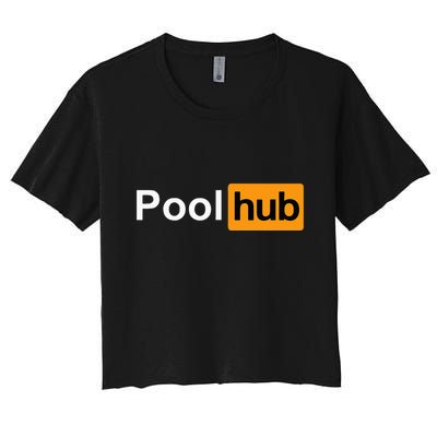 Pool Hub Funny Billiards Pool Player Crop Top