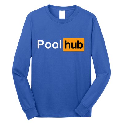 Pool Hub Funny Billiards Pool Player Long Sleeve Shirt