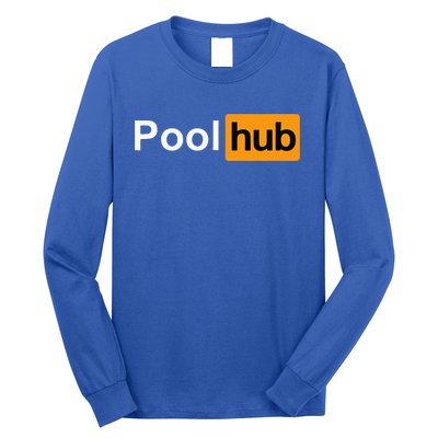 Pool Hub Funny Billiards Pool Player Long Sleeve Shirt