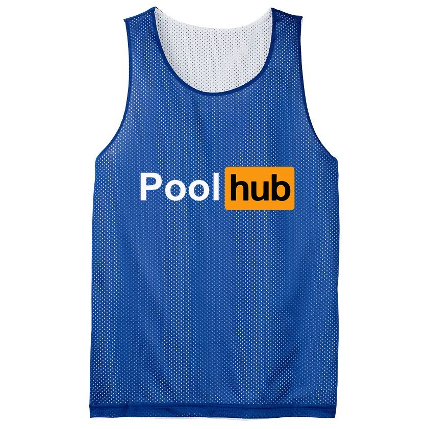 Pool Hub Funny Billiards Pool Player Mesh Reversible Basketball Jersey Tank