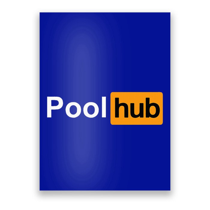 Pool Hub Funny Billiards Pool Player Poster