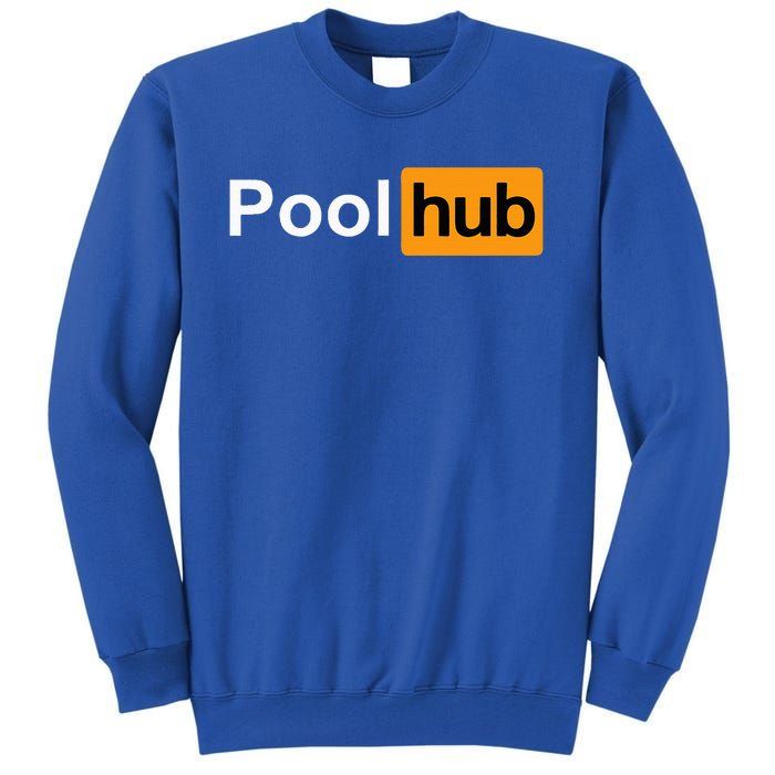 Pool Hub Funny Billiards Pool Player Tall Sweatshirt