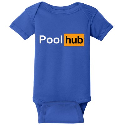 Pool Hub Funny Billiards Pool Player Baby Bodysuit