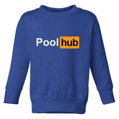 Pool Hub Funny Billiards Pool Player Toddler Sweatshirt