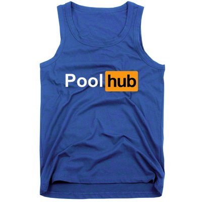 Pool Hub Funny Billiards Pool Player Tank Top