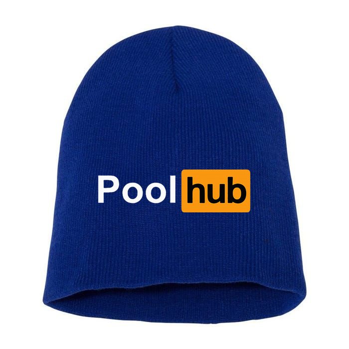 Pool Hub Funny Billiards Pool Player Short Acrylic Beanie