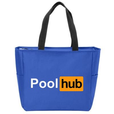 Pool Hub Funny Billiards Pool Player Zip Tote Bag