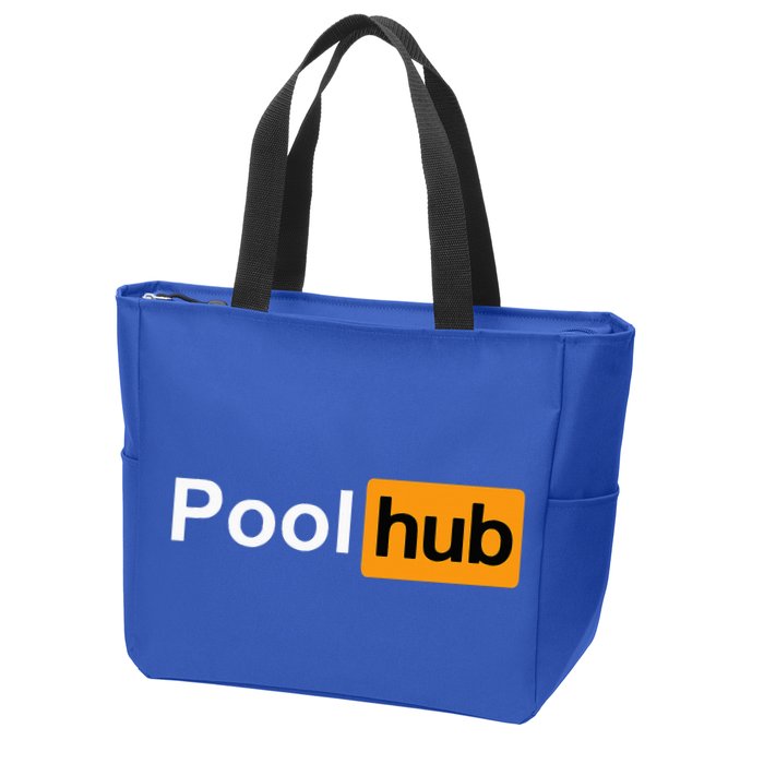 Pool Hub Funny Billiards Pool Player Zip Tote Bag