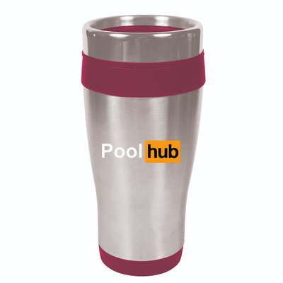 Pool Hub Funny Billiards Pool Player 16oz Travel Tumbler