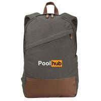 Pool Hub Funny Billiards Pool Player Cotton Canvas Backpack