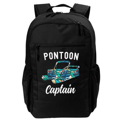 Pontoon Hawaiian Funny Pontoon Boat Captain Backpack