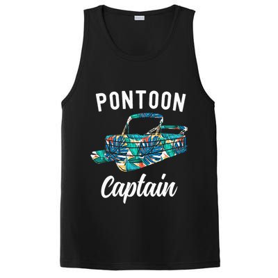 Pontoon Hawaiian Funny Pontoon Boat Captain PosiCharge Competitor Tank